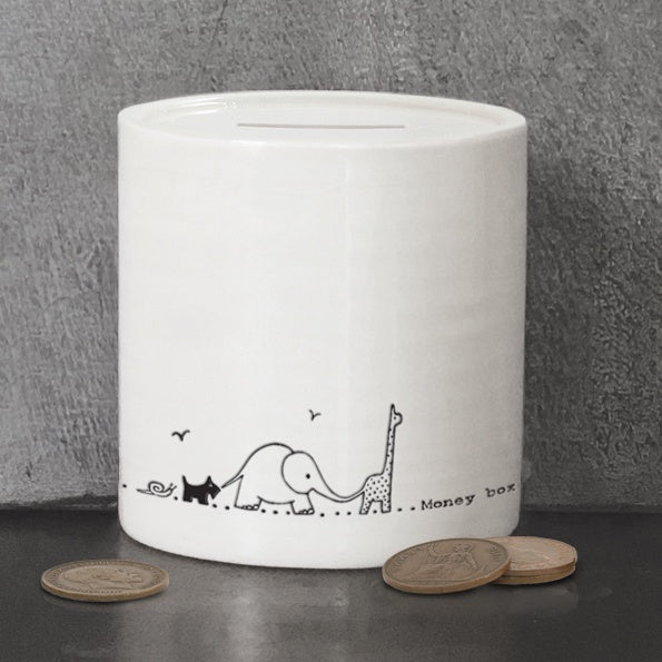 Porcelain money box-Nursery animals