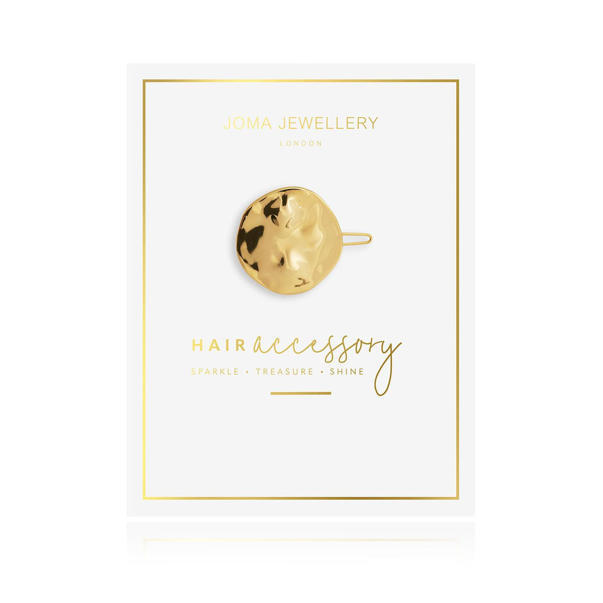 SALE HAIR ACCESSORY | Hammered Gold Disc Hair Clip
