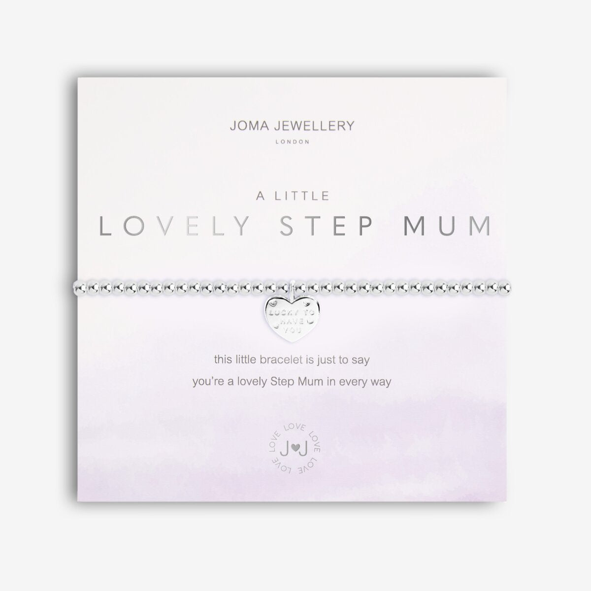 A LITTLE LOVELY STEP MUM BRACELET SILVER