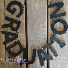 Black Wooden 'Graduation' Garland