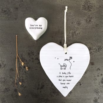 Wobbly round heart - A baby fills a place