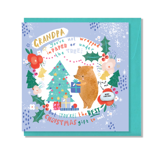 Grandpa Bean Card -  Best Christmas Gift to me!