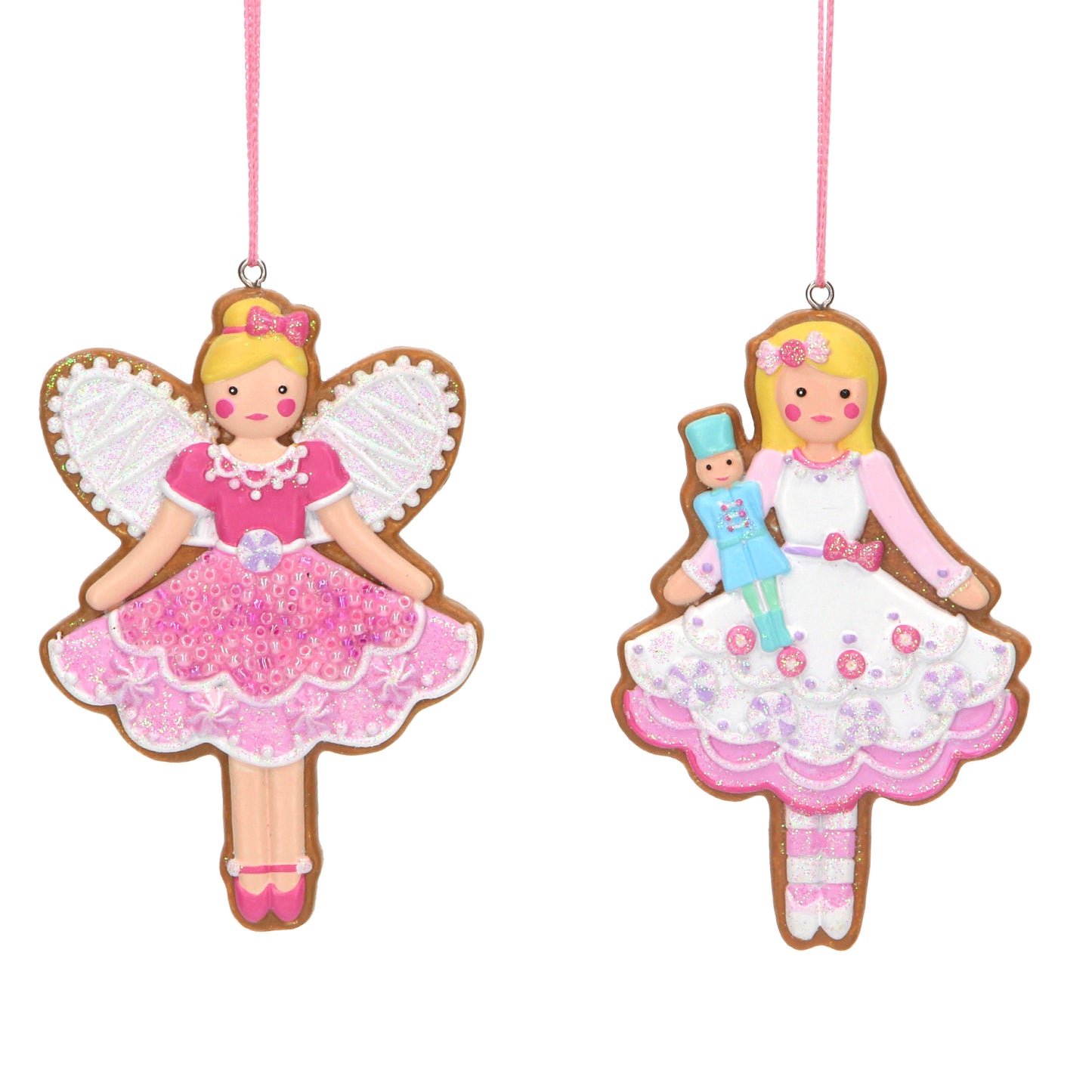 Pastel Gingerbread Fairy Decoration