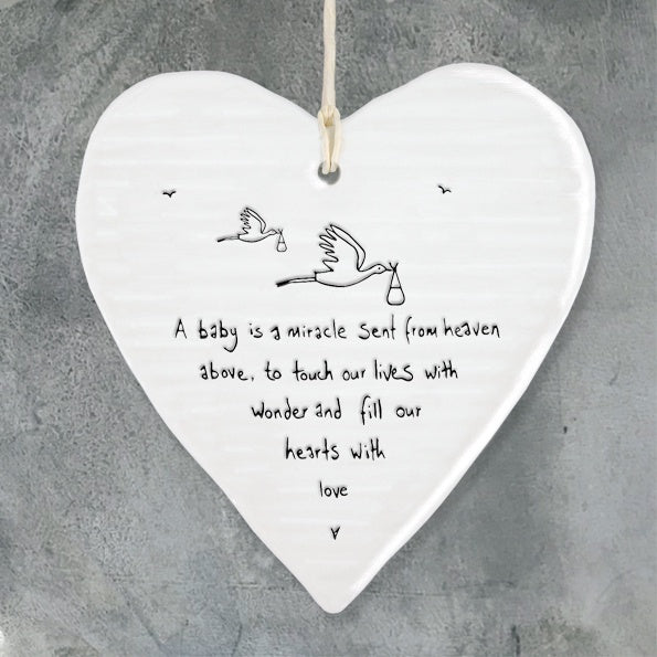 Wobbly Hanging Heart Baby Miracle