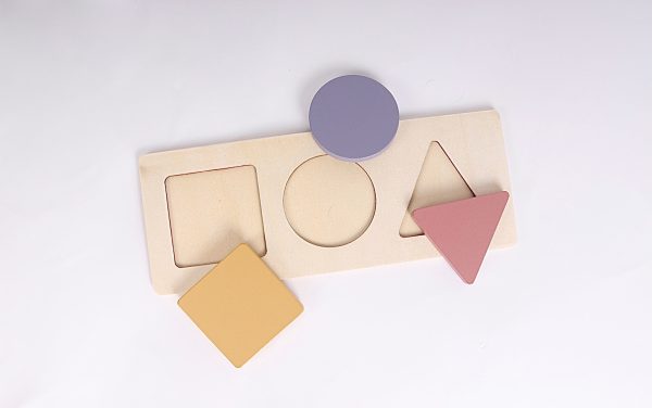 Wooden 3 Piece Shape Puzzle