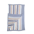 Blue & Beige Stripes Blanket