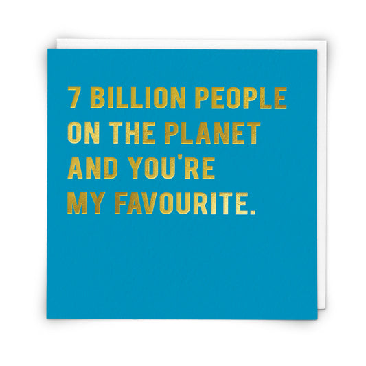 Seven billion blue