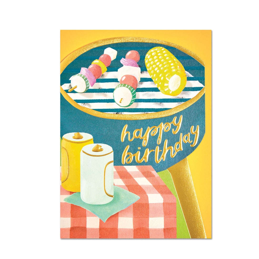 'Happy Birthday' BBQ card