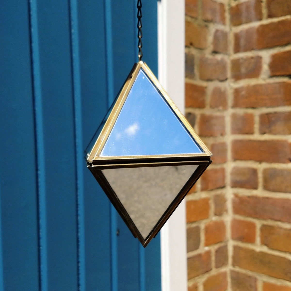 Medium Mirrored Hanging Diamond