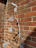 White Glitter Lunaria Branches