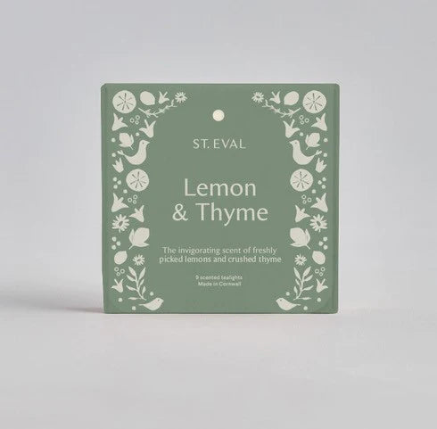 Lemon & Thyme Scented Tealights, Summer Folk Collection