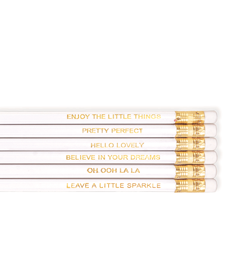 Pretty Perfect, Pack Of 6 Pencils