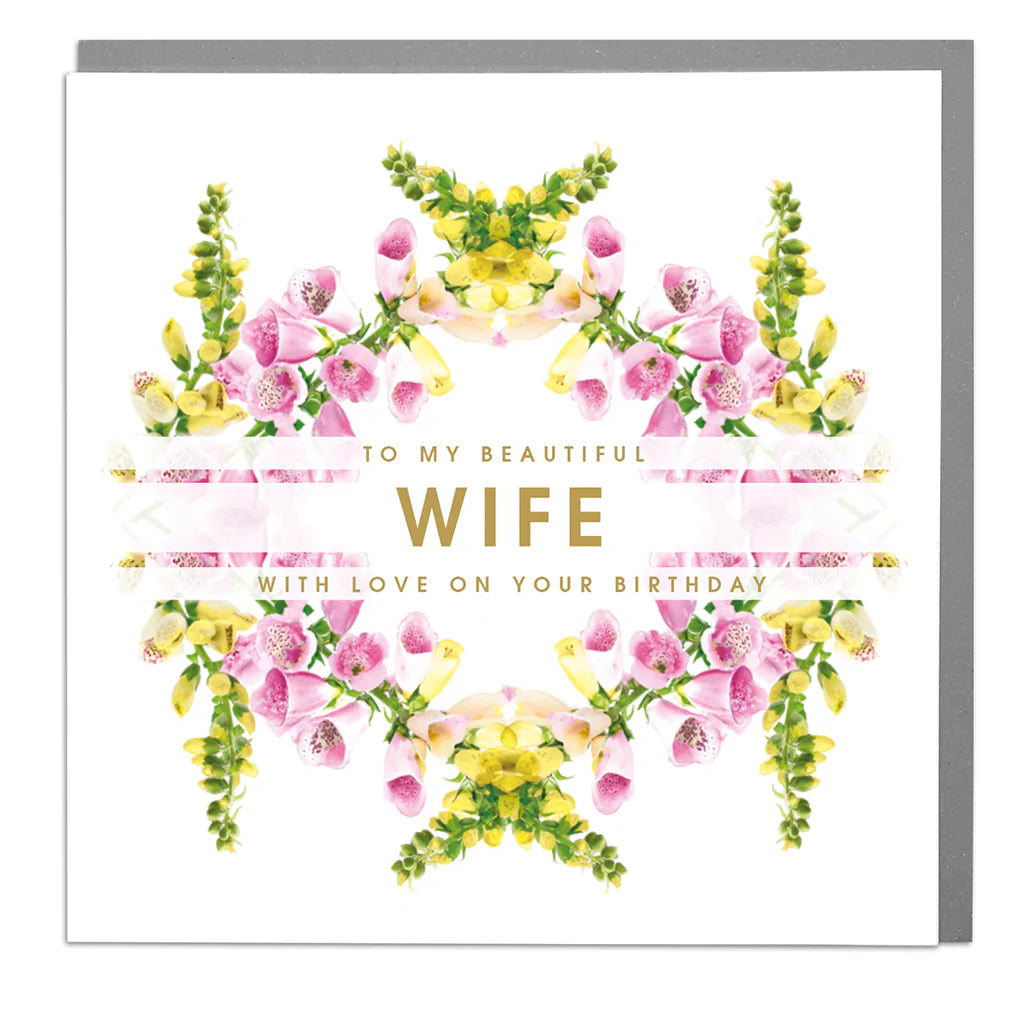 BEAUTIFUL WIFE BIRTHDAY CARD