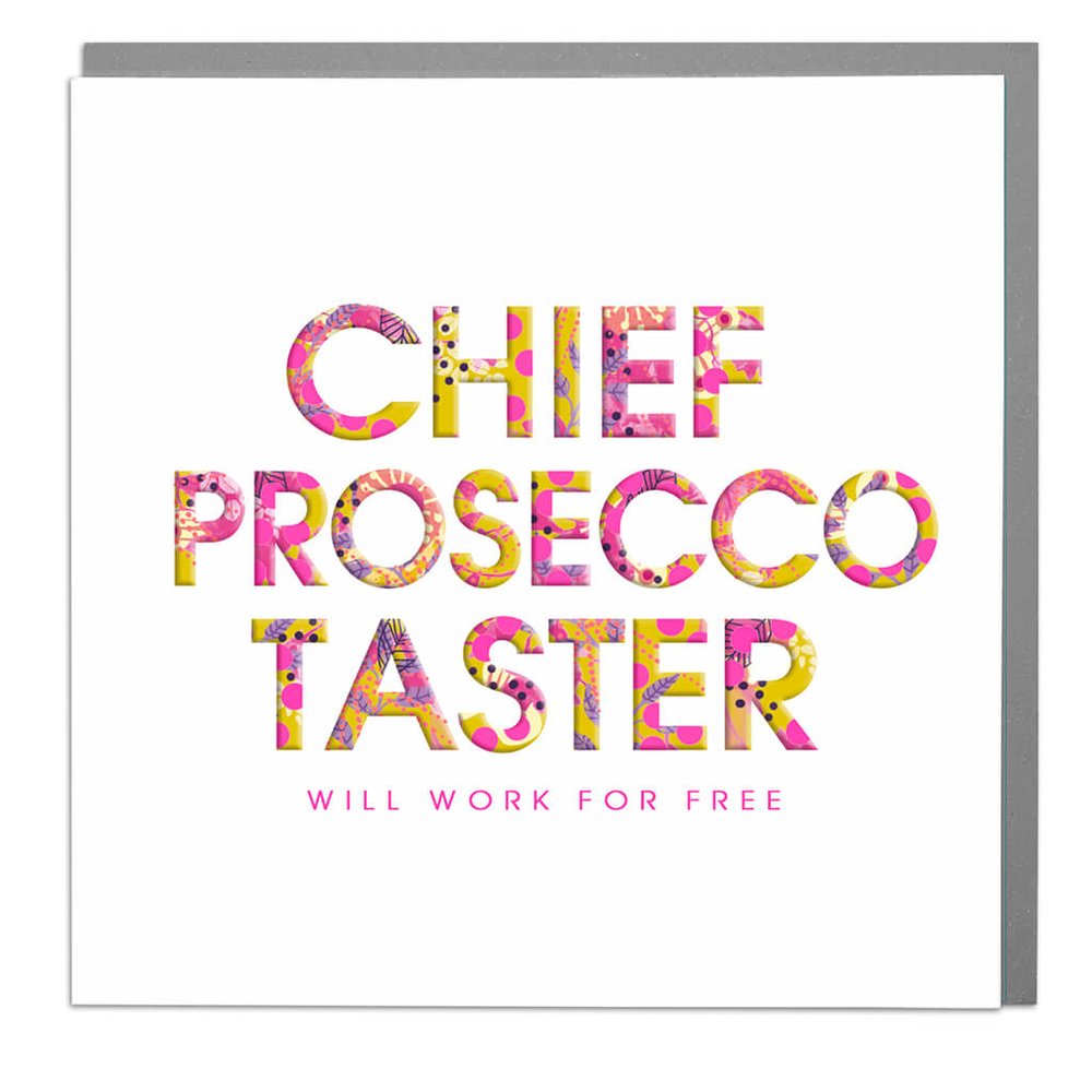 Chief prosecco taster