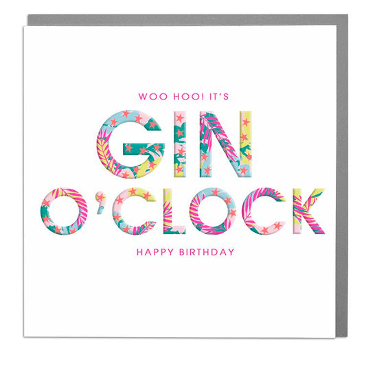Gin O'Clock Happy Birthday