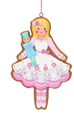 Pastel Gingerbread Fairy Decoration