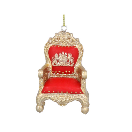 Resin Decoration 5cm - Red/Gold Throne