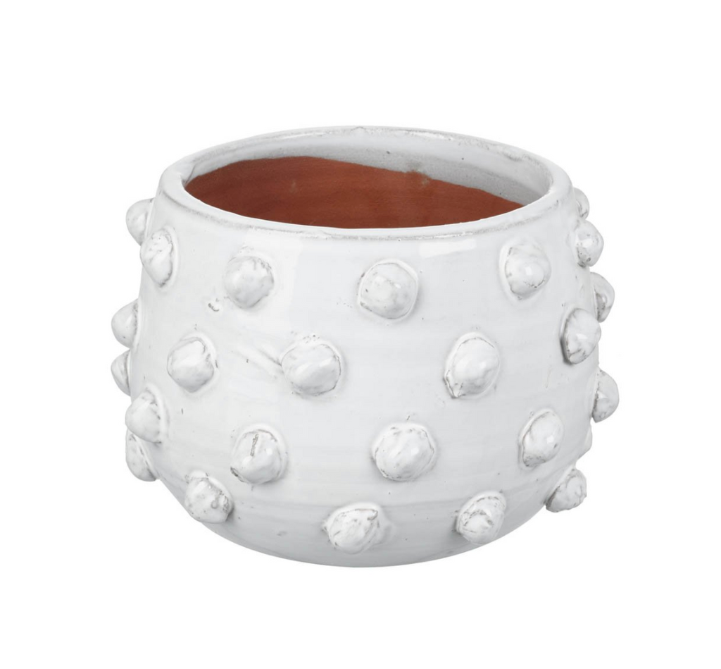 White Bobble Planter