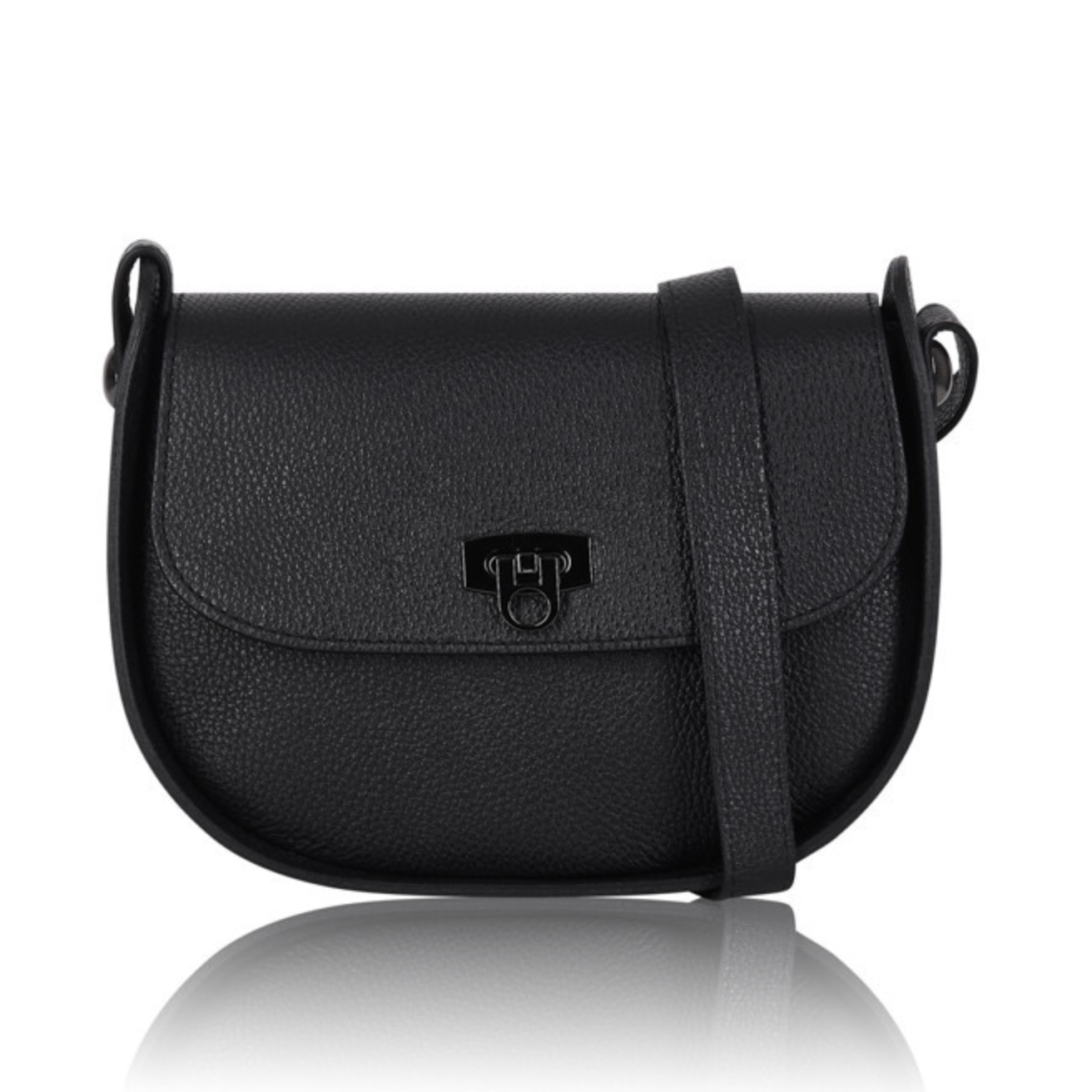 Black Leather Handbag