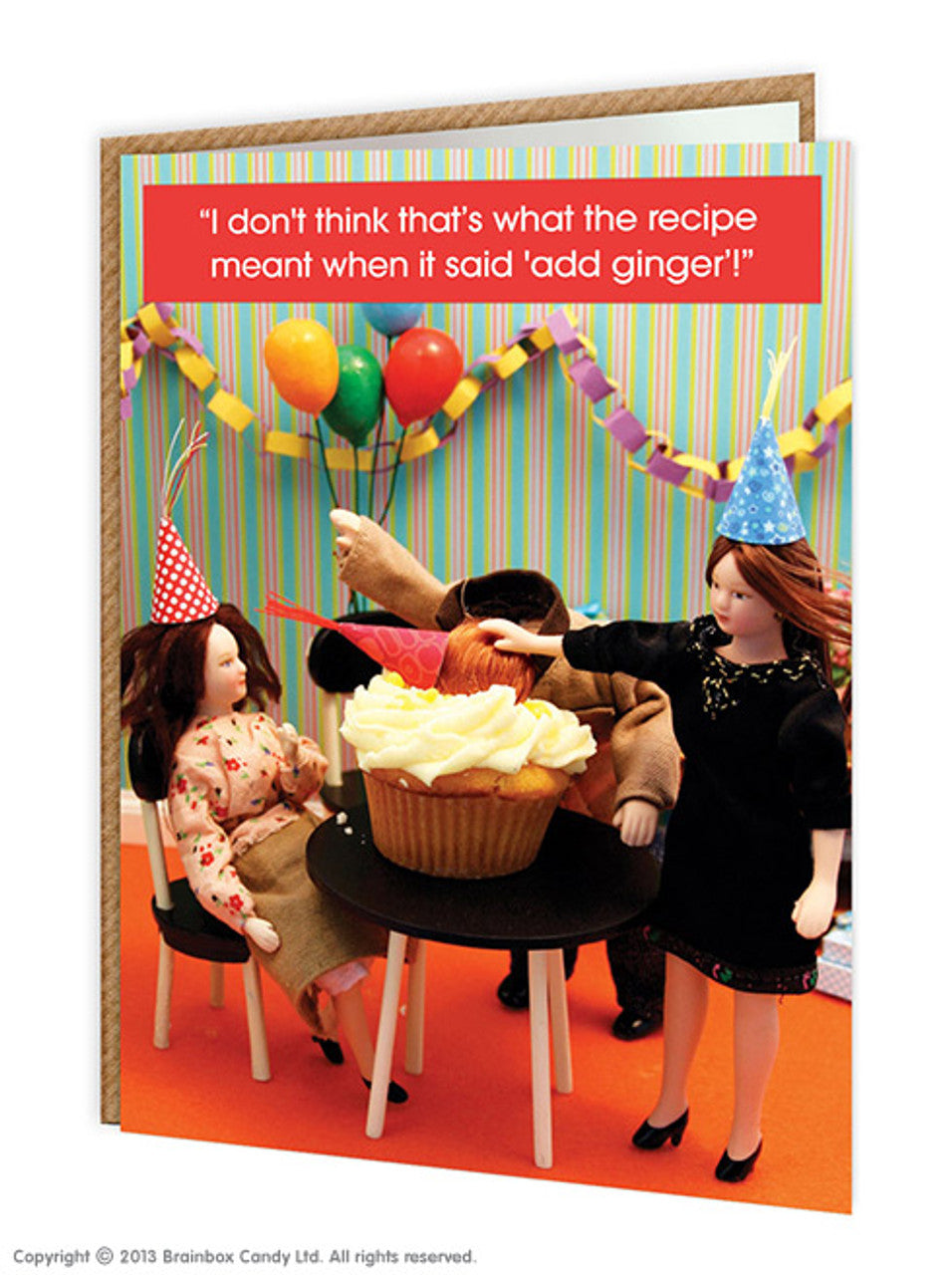 FUNNY BIRTHDAY CARD GINGER CAKE BY TEENY TINY PEOPLE