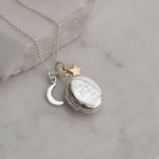 Sterling Silver Locket Moon and Stars was £84.99