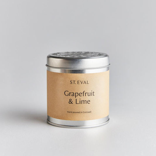 Tin - Grapefruit & Lime Scented Candle