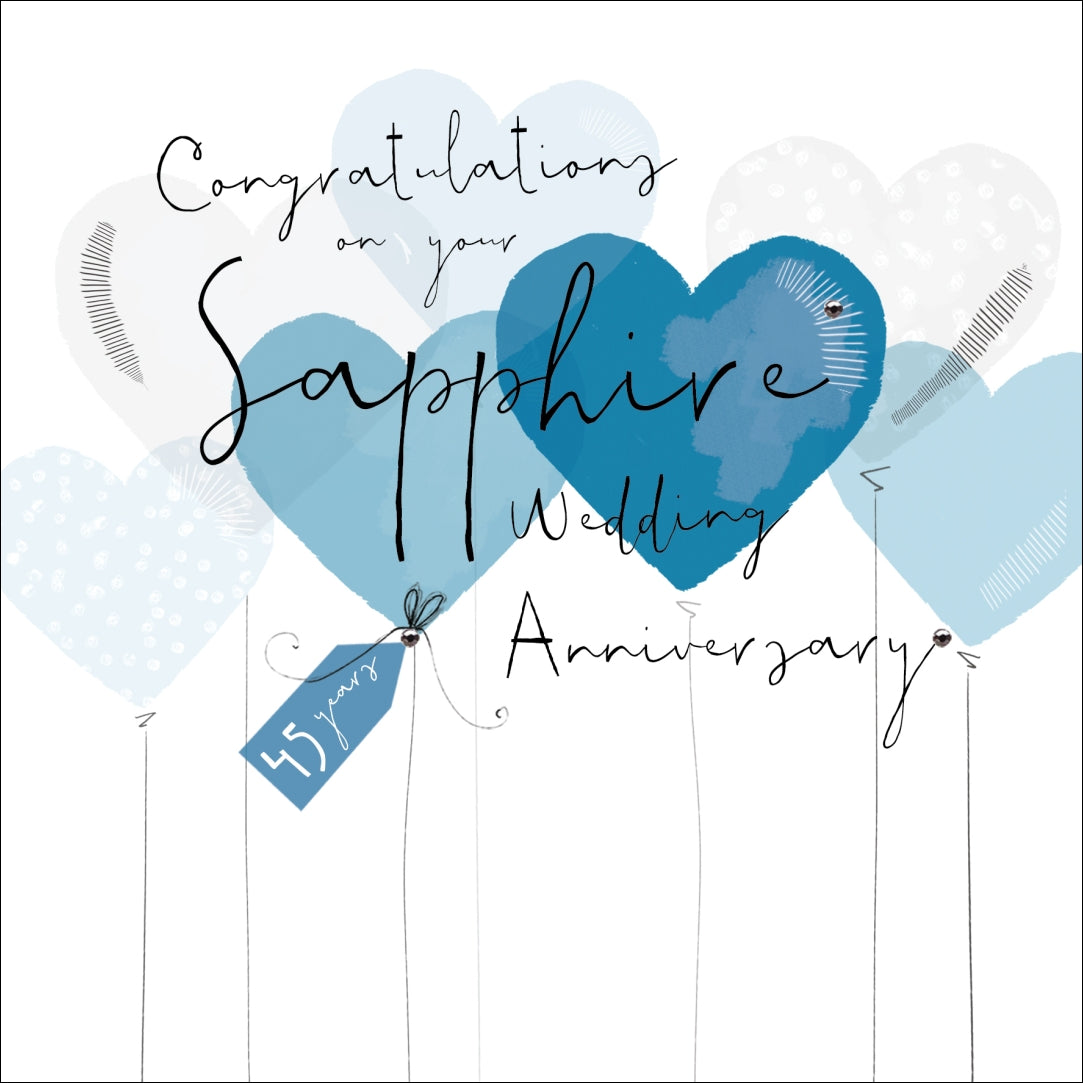 Congratulations on your Sapphire Wedding Anniversary
