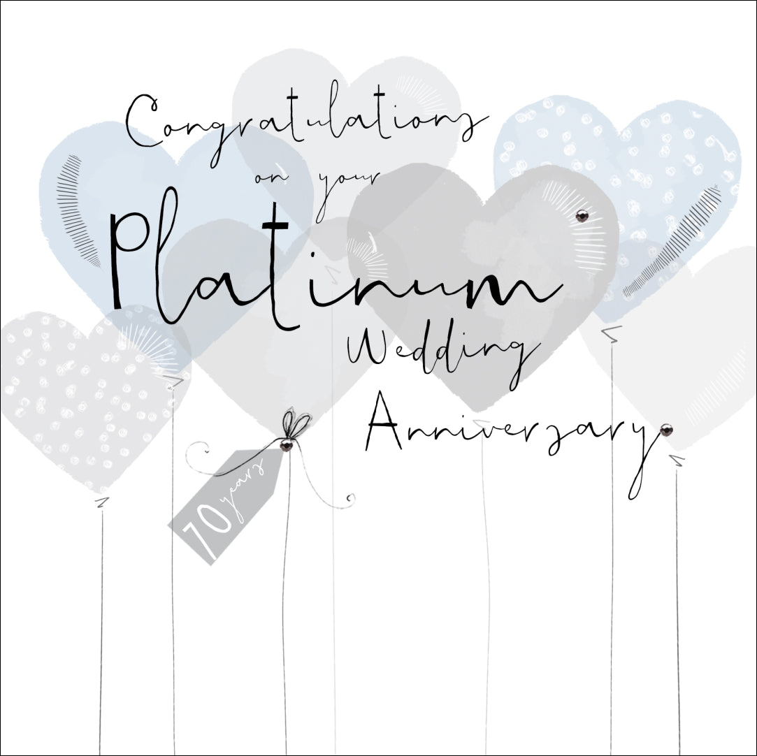 Congratulations on your Platinum Wedding Anniversary