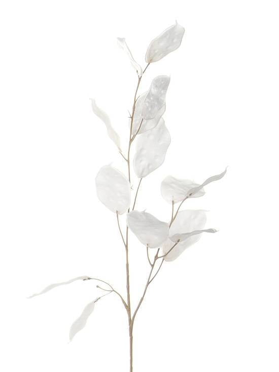 White Glitter Lunaria Branches