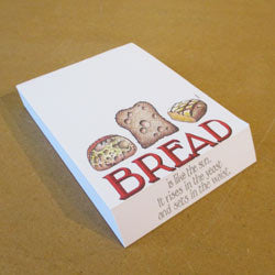 Slant Notepad Bread