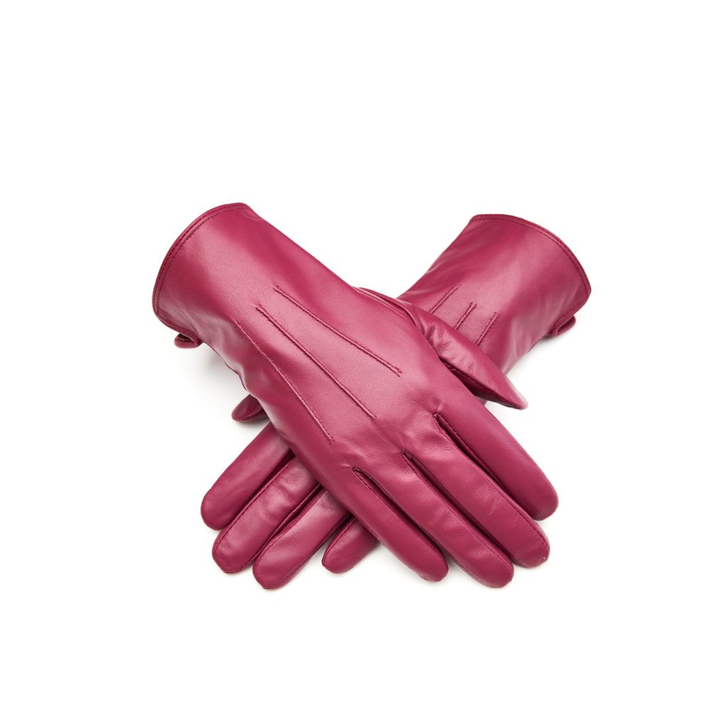 Blush leather best sale gloves