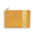 BIRTHSTONE PERFECT POUCH | NOVEMBER YELLOW QUARTZ | OCHRE