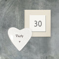 Age 30 - Heart dish-Thirty 30