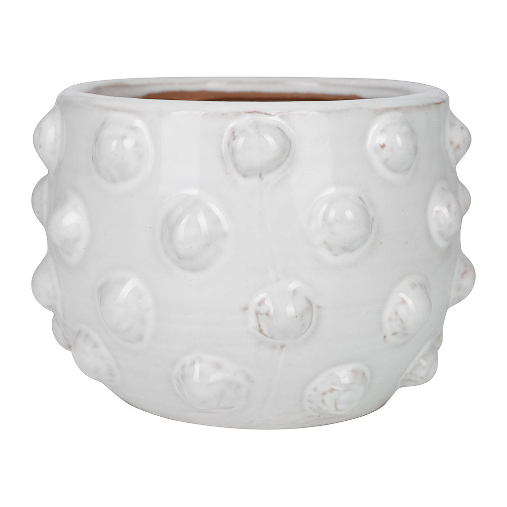 White Bobble Planter